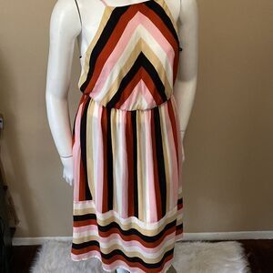 Forever 21 Pink/Rust Maxi Dress -1X